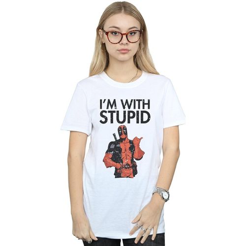 T-shirts a maniche lunghe I'm With Stupid - Marvel - Modalova