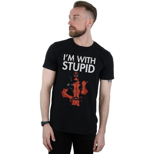 T-shirts a maniche lunghe I'm With Stupid - Marvel - Modalova