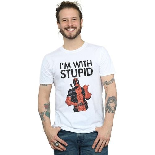 T-shirts a maniche lunghe I'm With Stupid - Marvel - Modalova