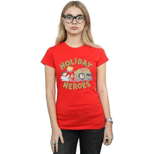 T-shirts a maniche lunghe Justice League Christmas Delivery - Dc Comics - Modalova