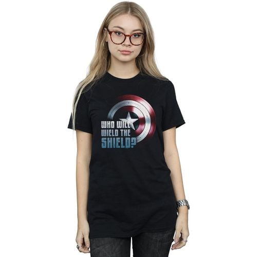 T-shirts a maniche lunghe Wield The Shield - Marvel - Modalova