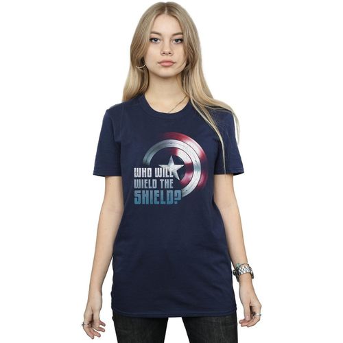 T-shirts a maniche lunghe Wield The Shield - Marvel - Modalova