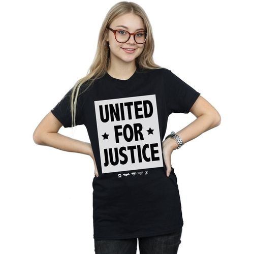 T-shirts a maniche lunghe Justice League United For Justice - Dc Comics - Modalova