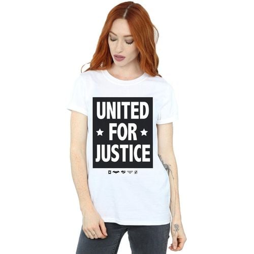 T-shirts a maniche lunghe Justice League United For Justice - Dc Comics - Modalova