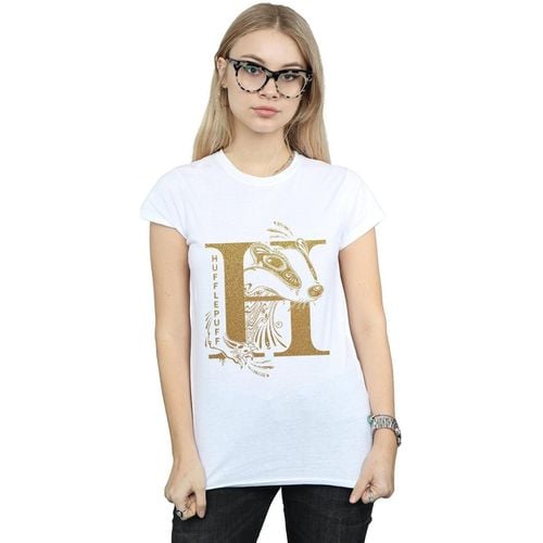 T-shirts a maniche lunghe Hufflepuff - Harry Potter - Modalova