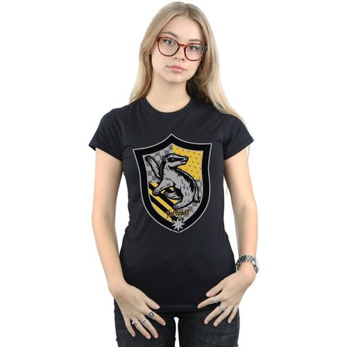 T-shirts a maniche lunghe Hufflepuff - Harry Potter - Modalova