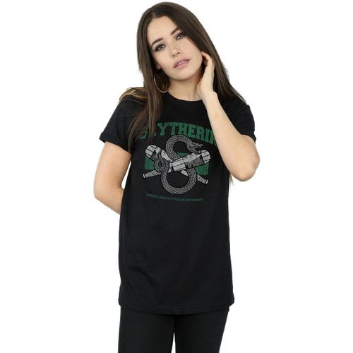 T-shirts a maniche lunghe Slytherin Quidditch - Harry Potter - Modalova