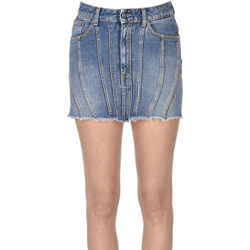 Gonna Mini gonna in denim GNN00003005AE - Dondup - Modalova