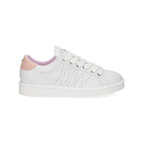 Sneakers P01W013 Lace-up shoe leather white powder pink - Panchic - Modalova