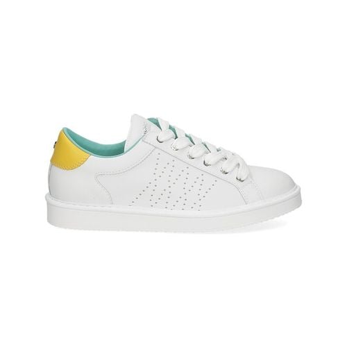 Sneakers P01M013 Lace-up leather white pumpkin yellow - Panchic - Modalova