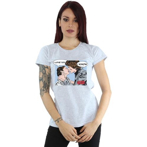T-shirts a maniche lunghe Han Solo And Princess Leia Love - Disney - Modalova