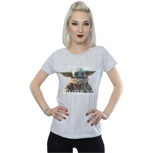 T-shirts a maniche lunghe The Mandalorian Keep Looking Cute - Disney - Modalova