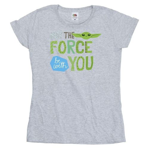 T-shirts a maniche lunghe The Mandalorian May The Force Be With You - Disney - Modalova