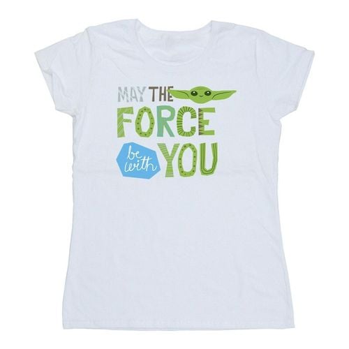 T-shirts a maniche lunghe The Mandalorian May The Force Be With You - Disney - Modalova