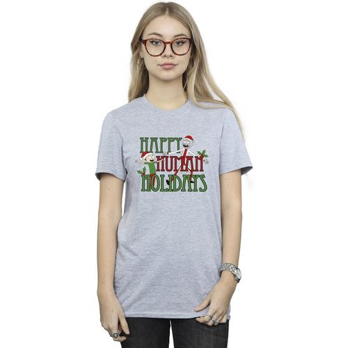 T-shirts a maniche lunghe Happy Human Holidays - Rick And Morty - Modalova