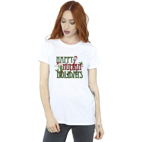 T-shirts a maniche lunghe Happy Human Holidays - Rick And Morty - Modalova