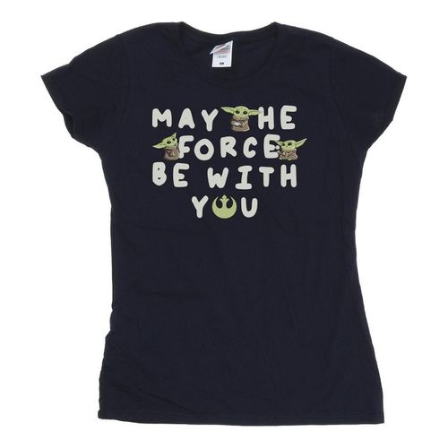 T-shirts a maniche lunghe The Mandalorian May The Force Be With You - Disney - Modalova