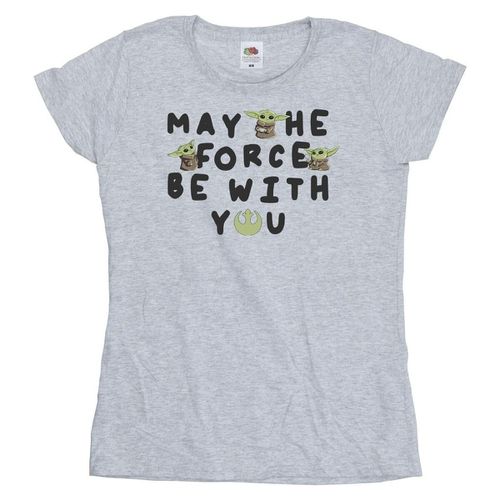 T-shirts a maniche lunghe The Mandalorian May The Force Be With You - Disney - Modalova