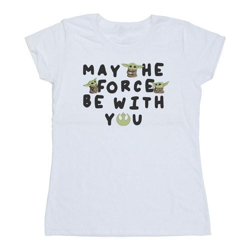 T-shirts a maniche lunghe The Mandalorian May The Force Be With You - Disney - Modalova