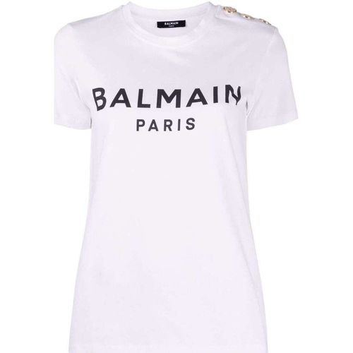 T-shirt T-shirt con stampa - Balmain Paris - Modalova