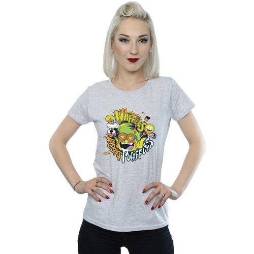 T-shirts a maniche lunghe Teen Titans Go Waffle Mania - Dc Comics - Modalova