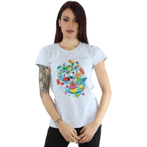 T-shirts a maniche lunghe Teen Titans Go Candy Mania - Dc Comics - Modalova