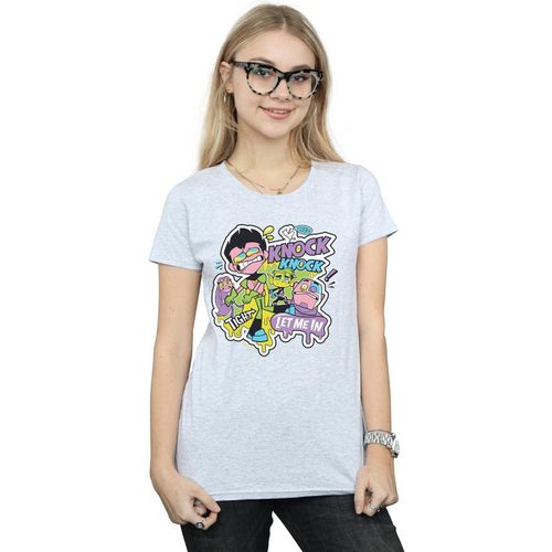 T-shirts a maniche lunghe Teen Titans Go Knock Knock - Dc Comics - Modalova