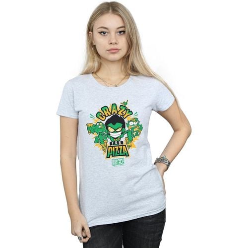 T-shirts a maniche lunghe Teen Titans Go Crazy For Pizza - Dc Comics - Modalova