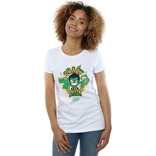 T-shirts a maniche lunghe Teen Titans Go Crazy For Pizza - Dc Comics - Modalova