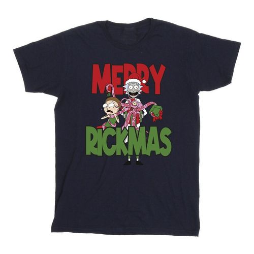 T-shirts a maniche lunghe Merry Rickmas - Rick And Morty - Modalova