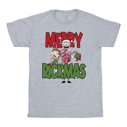 T-shirts a maniche lunghe Merry Rickmas - Rick And Morty - Modalova