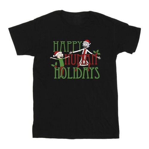 T-shirts a maniche lunghe Happy Human Holidays - Rick And Morty - Modalova