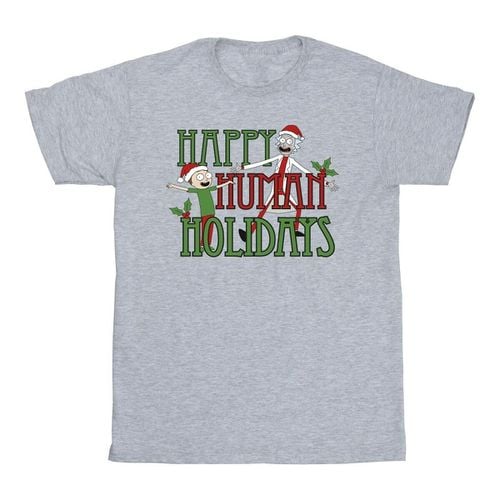 T-shirts a maniche lunghe Happy Human Holidays - Rick And Morty - Modalova