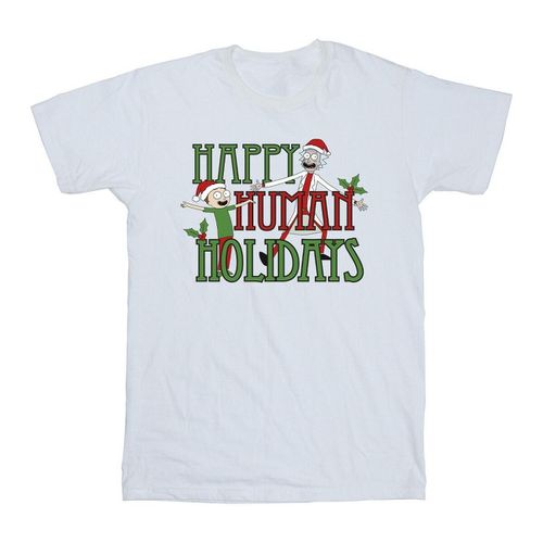 T-shirts a maniche lunghe Happy Human Holidays - Rick And Morty - Modalova