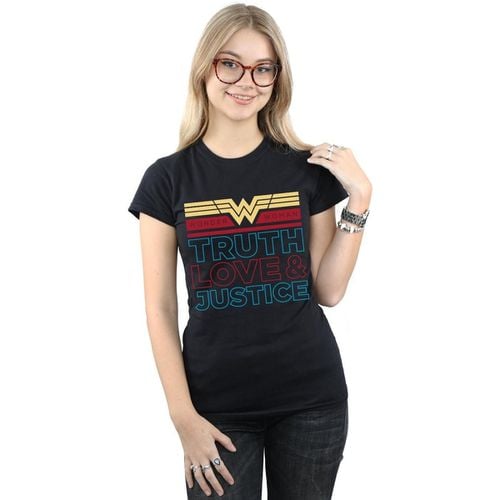 T-shirts a maniche lunghe 84 Truth And Justice - Dc Comics - Modalova