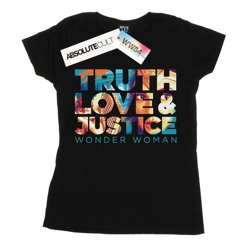 T-shirts a maniche lunghe 84 Truth Love Justice - Dc Comics - Modalova