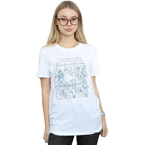 T-shirts a maniche lunghe Outlined Sketch - Disney - Modalova