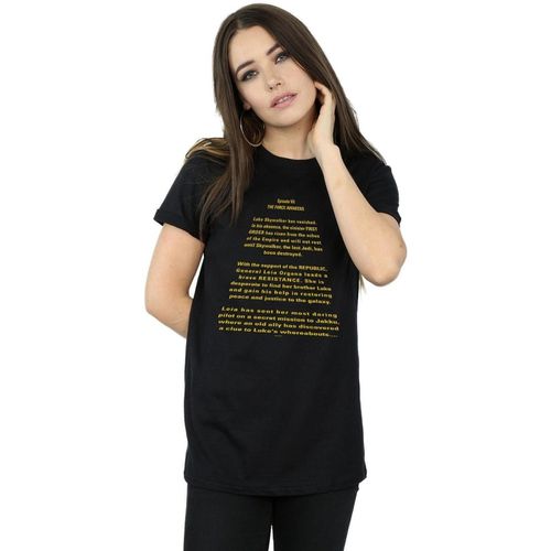 T-shirts a maniche lunghe The Force Awakens Opening Crawl - Disney - Modalova