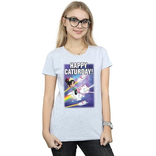 T-shirts a maniche lunghe Wreck It Ralph Happy Caturday - Disney - Modalova