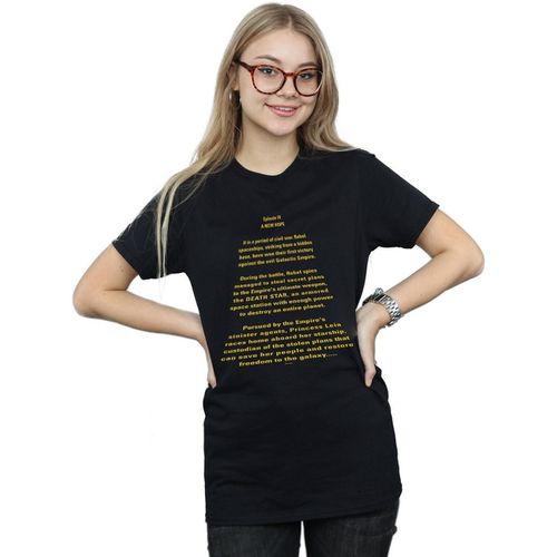 T-shirts a maniche lunghe A New Hope Opening Crawl - Disney - Modalova