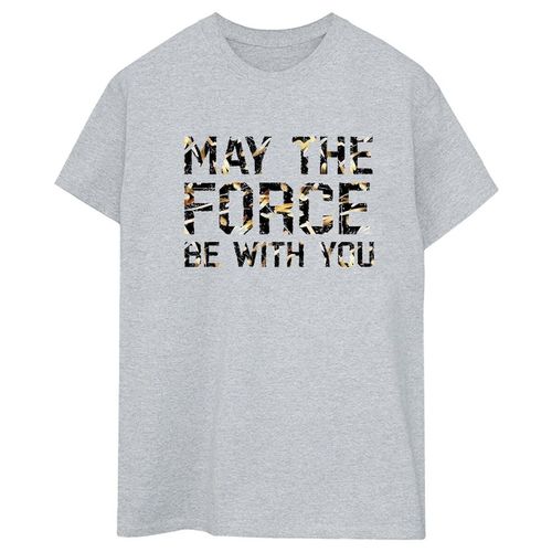 T-shirts a maniche lunghe May The Force - Disney - Modalova