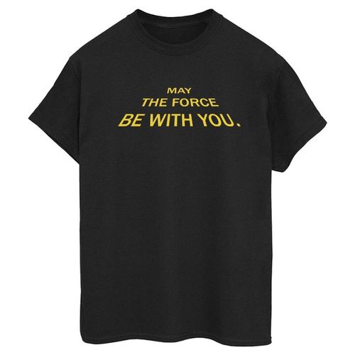 T-shirts a maniche lunghe May The Force Opening Crawls - Disney - Modalova