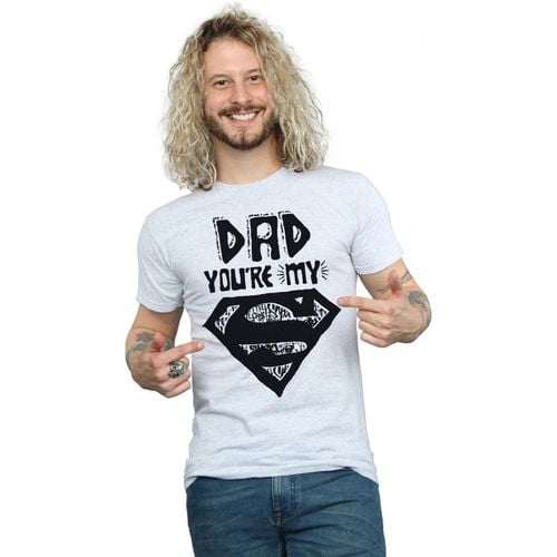 T-shirts a maniche lunghe Super Dad - Dc Comics - Modalova