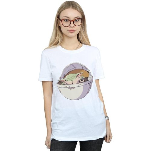 T-shirts a maniche lunghe The Mandalorian Sleeping Child - Disney - Modalova