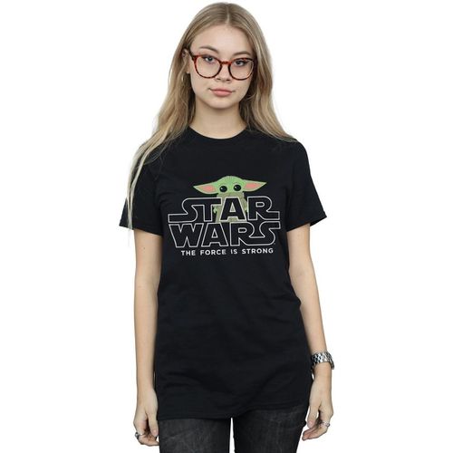 T-shirts a maniche lunghe The Mandalorian The Child Strong - Disney - Modalova