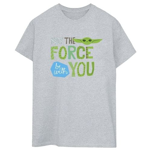 T-shirts a maniche lunghe The Mandalorian May The Force Be With You - Disney - Modalova