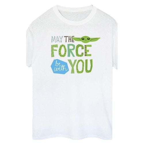 T-shirts a maniche lunghe The Mandalorian May The Force Be With You - Disney - Modalova