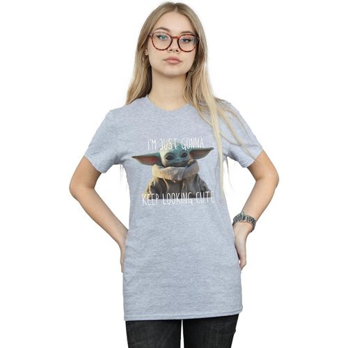 T-shirts a maniche lunghe The Mandalorian Keep Looking Cute - Disney - Modalova