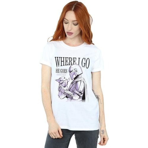 T-shirts a maniche lunghe The Mandalorian Where I Go - Disney - Modalova