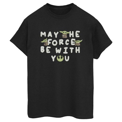 T-shirts a maniche lunghe The Mandalorian May The Force Be With You - Disney - Modalova